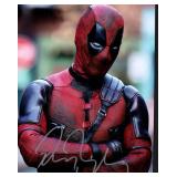 Deadpool Ryan Reynolds facsimile signed photo