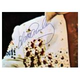 Elvis Presley facsimile signed promo photo menu