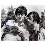 Paul McCartney & Ringo Starr signed movie photo