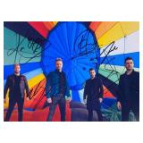Westlife band facsimile signed  photo