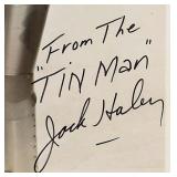 Jack Haley signed portrait photo