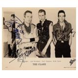 The Clash facsimile signed promo photo