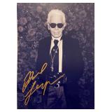 Karl Lagerfeld facsimile signed photo