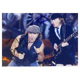 AC/DC Brian Johnson and Angus Young facsimile...