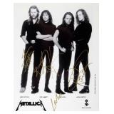 Metallica facsimile signed promo photo