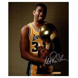 LA Lakers Magic Johnson facsimile signed photo