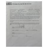 NY Jets Matt Snell signed Tom Luss contract