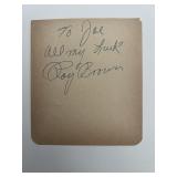 Roy Brown signed note