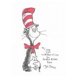 Dr. Seuss Theodore Geisel Cat In The Hat Signed...