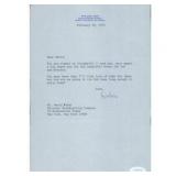 Dolores Mrs Bob Hope Signed 7x10.5 Typed Note...