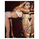 Miley Cyrus signed photo