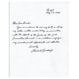 Charles A Lindbergh Signed Letter