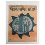 Sunshine Girl The Parade band signed sheet music