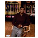 Sportscaster Ahmad Rashad signed photo. JSA...