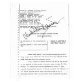 Cult Leader Charles Manson  Signed Document