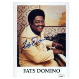 Musician Fats Domino signed photo. JSA...