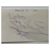 Pop Star Sheila E. signed note