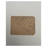 The Falcons original band signature sheet