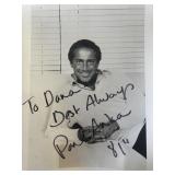 Singer Paul Anka signed photo