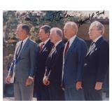 4 American Presidents signed photo. GFA...