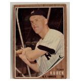 Tony Kubek 1962 Topps baseball card No. 430