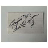 The Lone Ranger Clayton Moore original signature