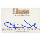 Iran Contra Affair Oliver North signature cut