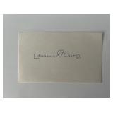 Sir Lawrence Olivier original signature