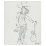 Marvel Artist Tony Salmons original signed sketch