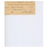 Artist Arthur Szyk/ Canterbury Tales  signed check