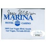 Joey Maxim Signed 2x3 Cut Page