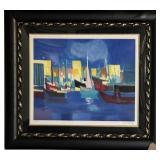 Modern Harbor Scene Limited Edition Print "...