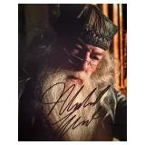 Harry Potter Michael Gambon signed movie photo