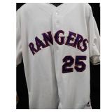 Texas Rangers Rafael Palmeiro Signed Jersey