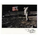 Moonwalker Buzz Aldrin signed nasa photograph