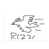 Pop Artist James Rizzi Signed Card