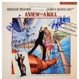 James Bond A View to a Kill cast signed...