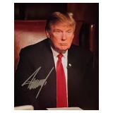 US President Donald Trump signed photo