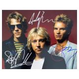 The Police band signed photo