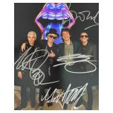 Rolling Stones band signed photo