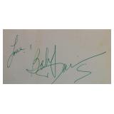 Bobby Darin signed slip