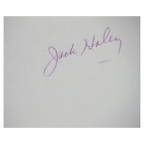 Wizard of Oz Jack Haley signature slip