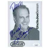 Uncle Radio DJ Joe Benson Signed Photo