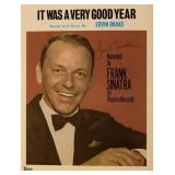 Frank Sinatra signed sheet music
