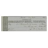 Lafayette Foster signed check-