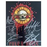 Guns N Roses band signed photo