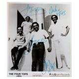 Four Tops signed promo photo