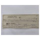 Gloria Pall signed check