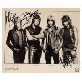 Dokken signed promo photo