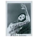 Mime Bip The Clown Marcel Marceau Signed 5x7...